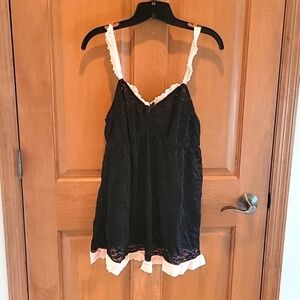 Cacique lace and ruffle lingerie teddie slip size 18 size 20